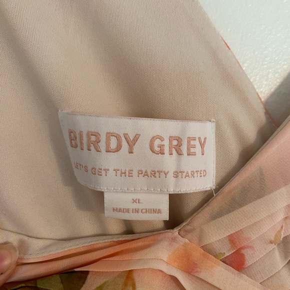 Birdy Grey Coral Sunset Peonies Bridesmaid/ Formal Dress - Picture 4 of 8